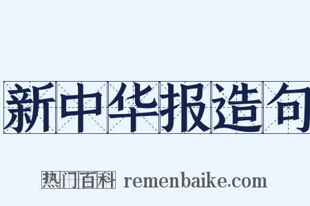 新中华报造句是什么意思的图片